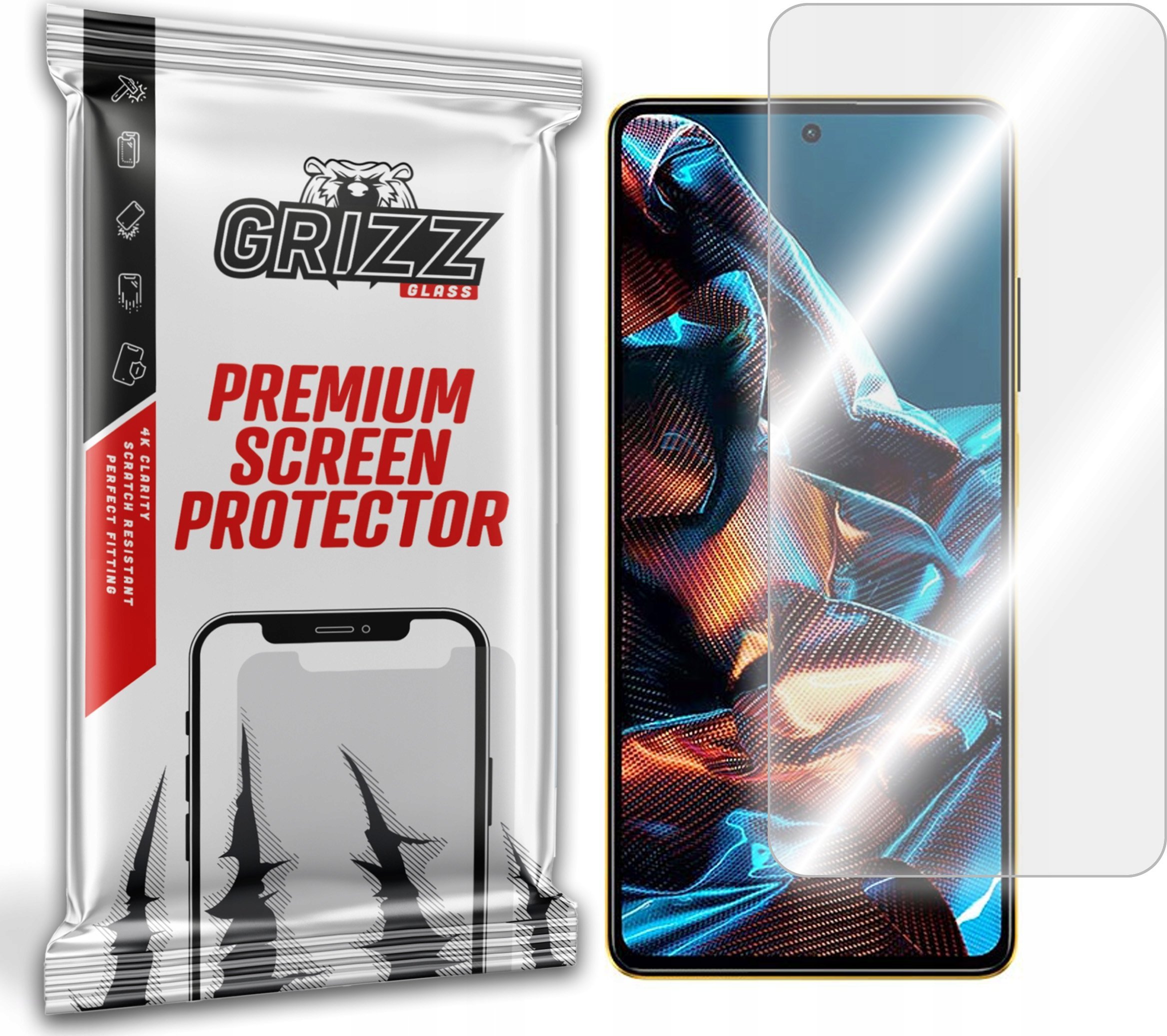 GrizzGlass Szkło hybrydowe GrizzGlass HybridGlass POCO X5 Pro