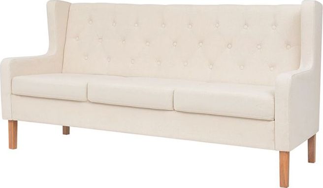 Elior Trzyosobowa sofa Isobel 3C - kremowobiała