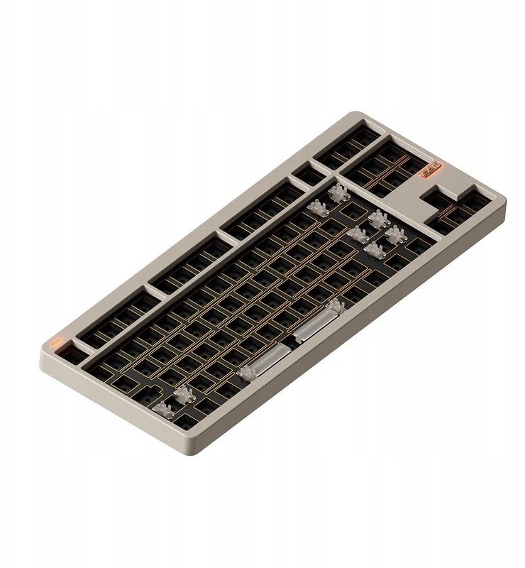 Nuphy - NuPhy Gem80 QMK/VIA Wireless Custom Mechanical Keyboard - Bezprzewodowa Klawiatura Mechaniczna Cosmic Mocha Brak Brak keycapów