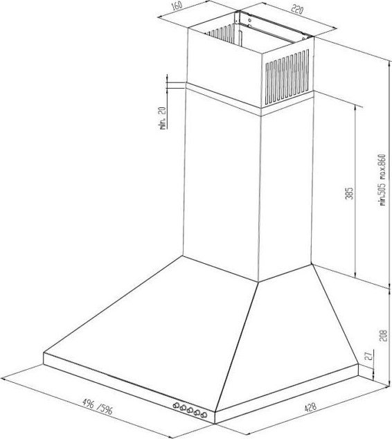 Okap MAAN Vela 2 50 Satyna