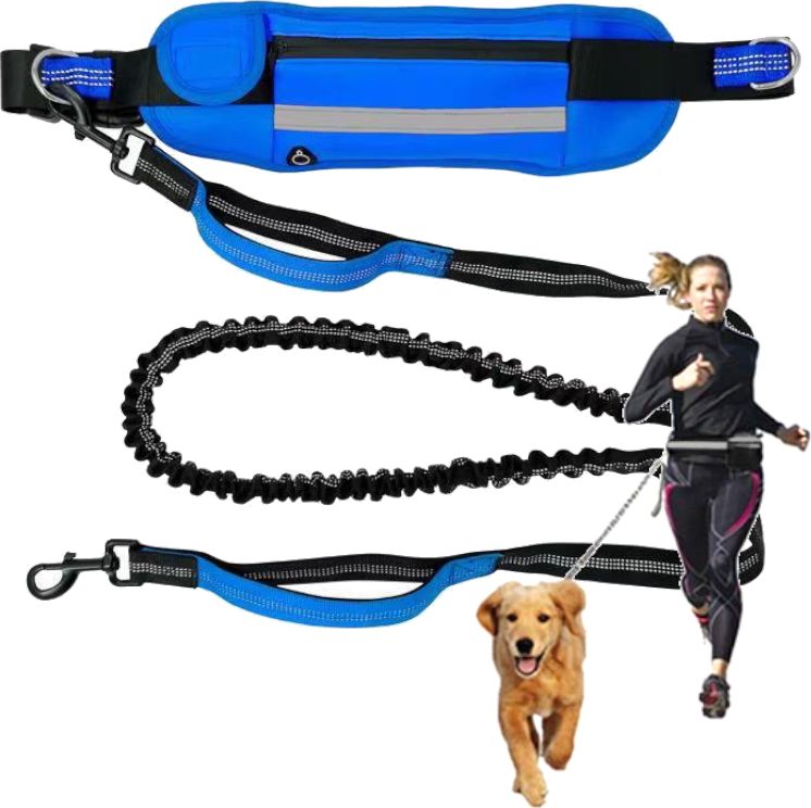 Fit4Med Pas Biodrowy Ze Smyczą Elastyczna Biegania Z Psem
