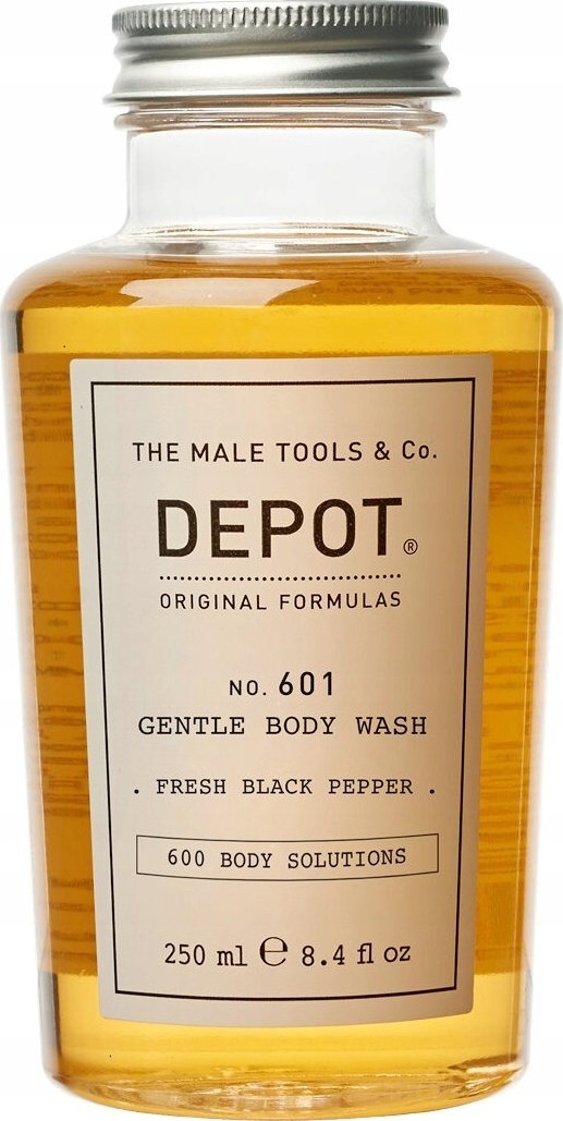 Molton Brown Depot, 600 Body Solutions No. 601, Botanical Complex, Cleansing, Fresh Black Pepper, Body Wash, 250 ml For Men