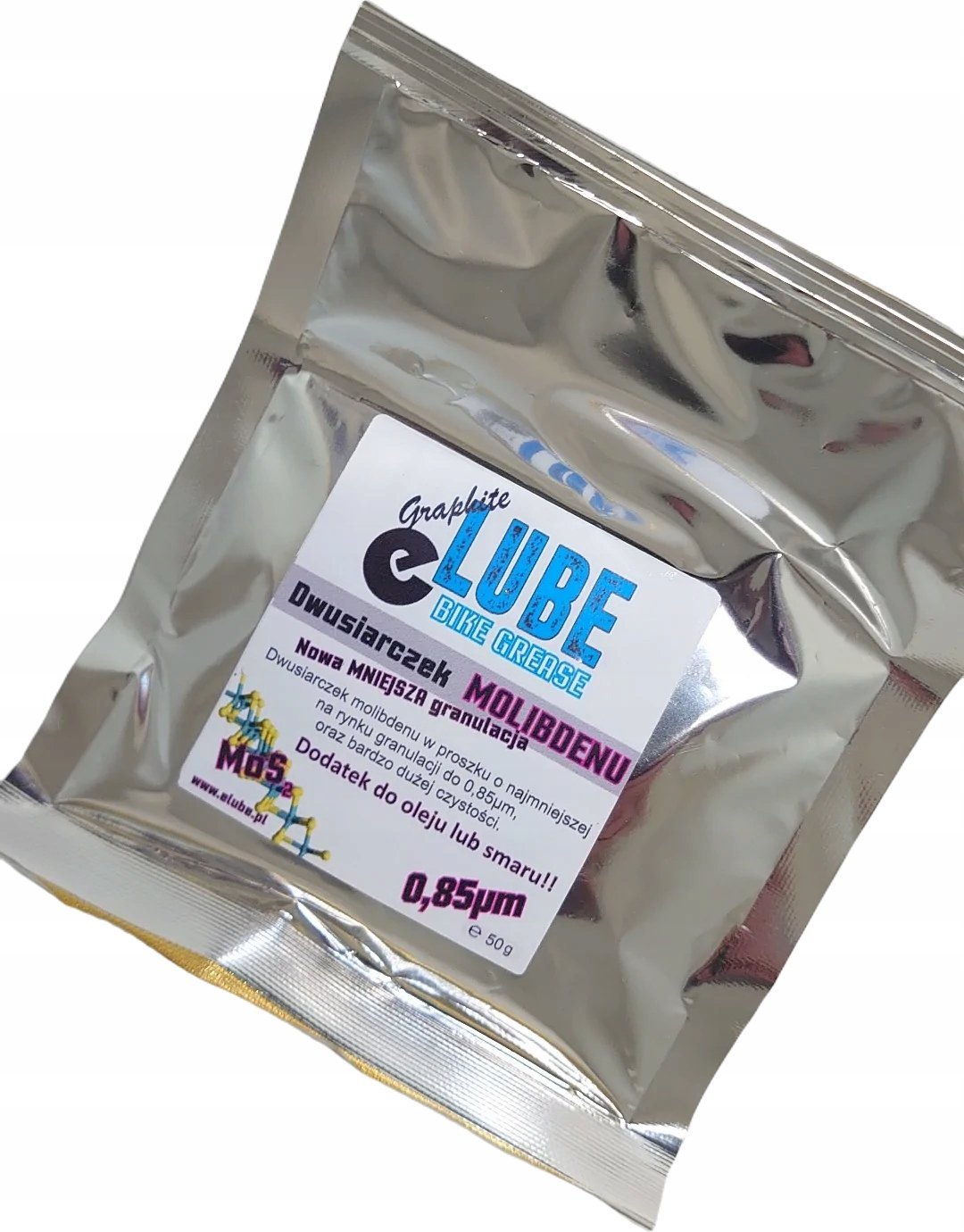 eLUBE Dwusiarczek Molibdenu Drobny proszek MoS2 0,85m - 10g