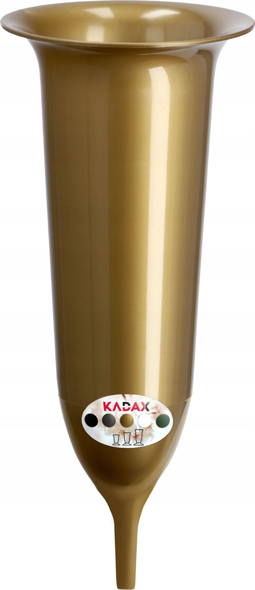 Kadax Flakon Na cmentarz Wbijany Nagrobek Złoty 23cm