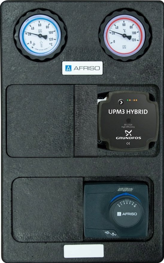 Grupa pompowa PrimoTherm K 180-2 DN25 GP 3-WM-SM, pompa Grundfos UPM3 Hybrid, zawór mieszający ARV Kvs12, siłownik ARM 343 ProClickA