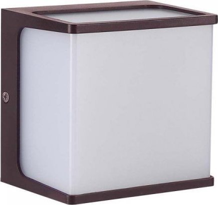 Kinkiet VTAC Oprawa Ścienna Ogrodowa V-TAC 8W LED IP65 120x120 Brązowa VT-708 3000K 750lm