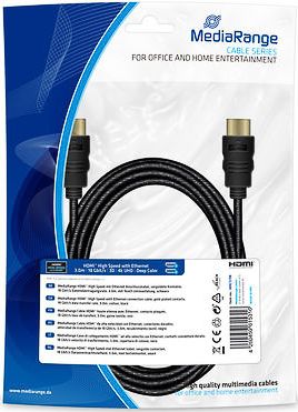 Kabel MediaRange HDMI - HDMI 3m czarny (MRCS198)