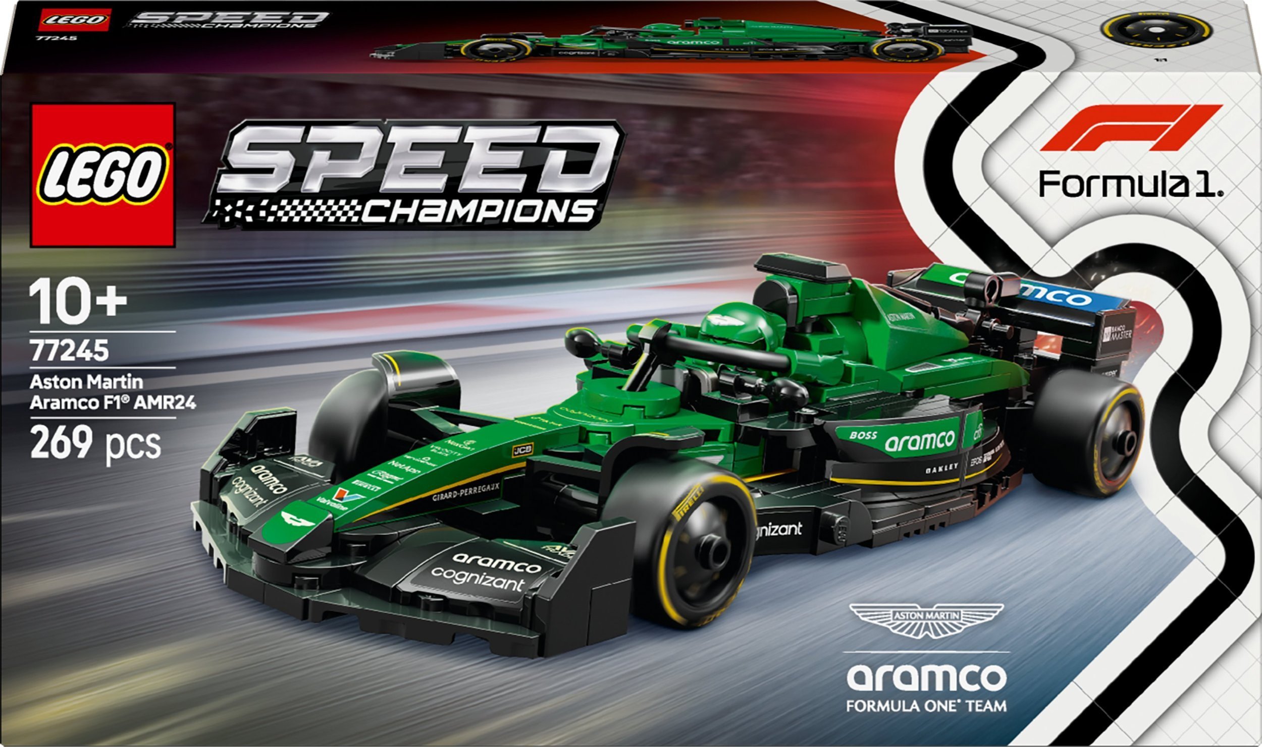 LEGO Speed champions Bolid F1® Aston Martin Aramco AMR24 4 szt. (77245)