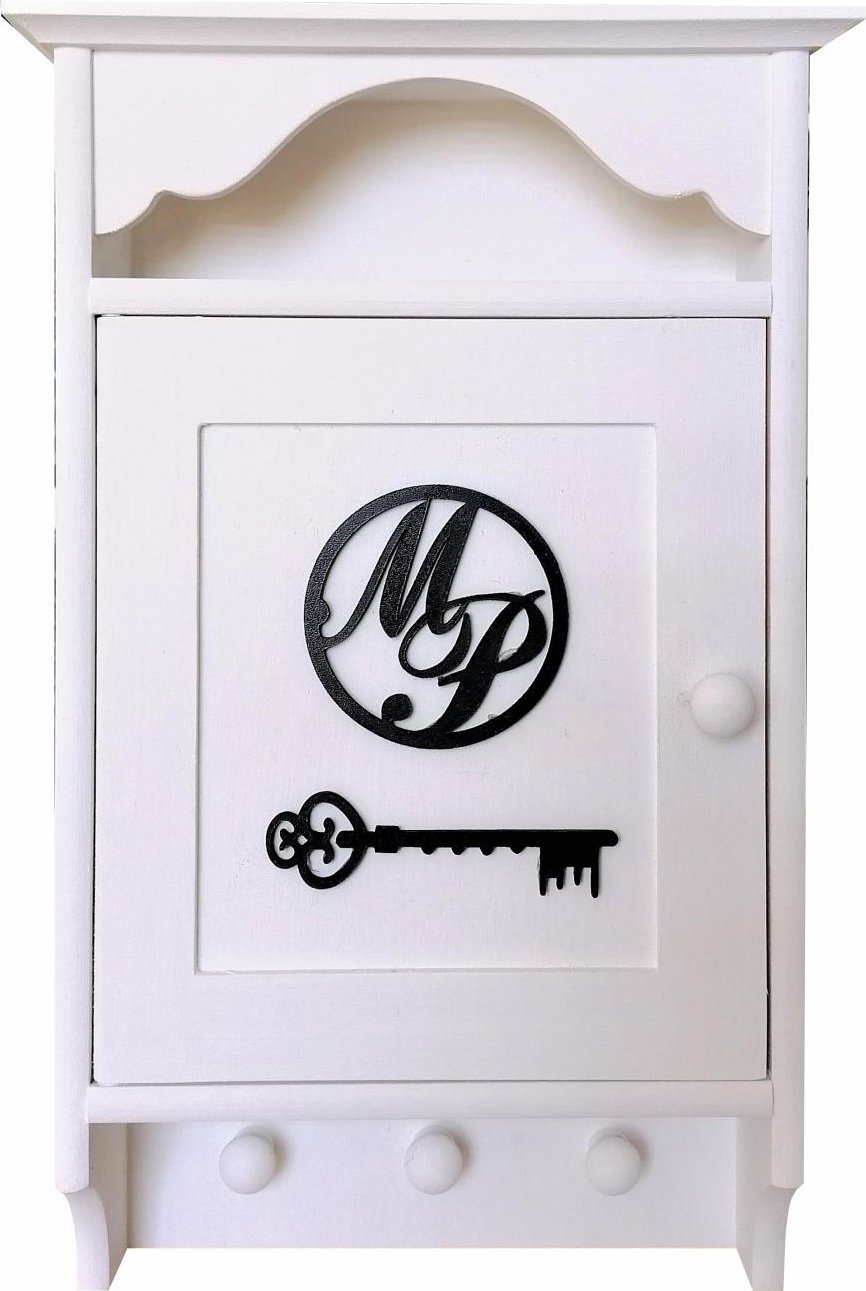 Prowansalska Manufaktura Szafka na klucze XL Inicjał-29
