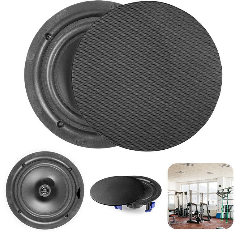 NCBT5B Zestaw 2szt głośników sufitowych ze wzmacniaczem BT 5,25" czarny one size