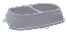 ZOLUX Miska antypoślizgowa podwójna dla psa BREAK 11 0,4l x 2 szara