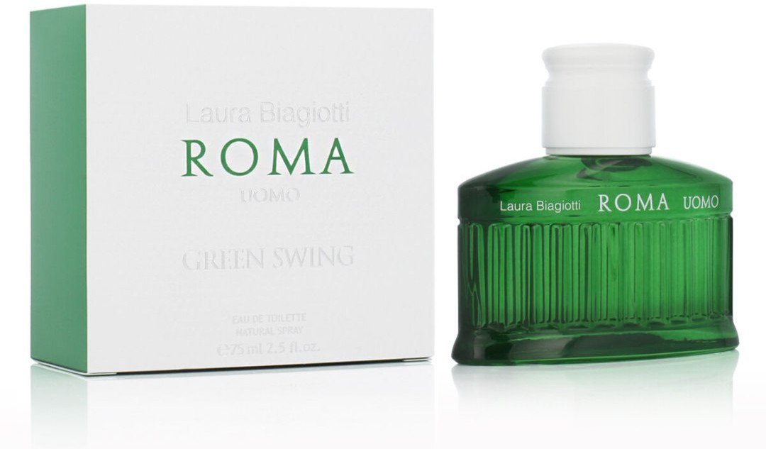 Perfumy Męskie Laura Biagiotti Roma Uomo Green Swing EDT 75 ml