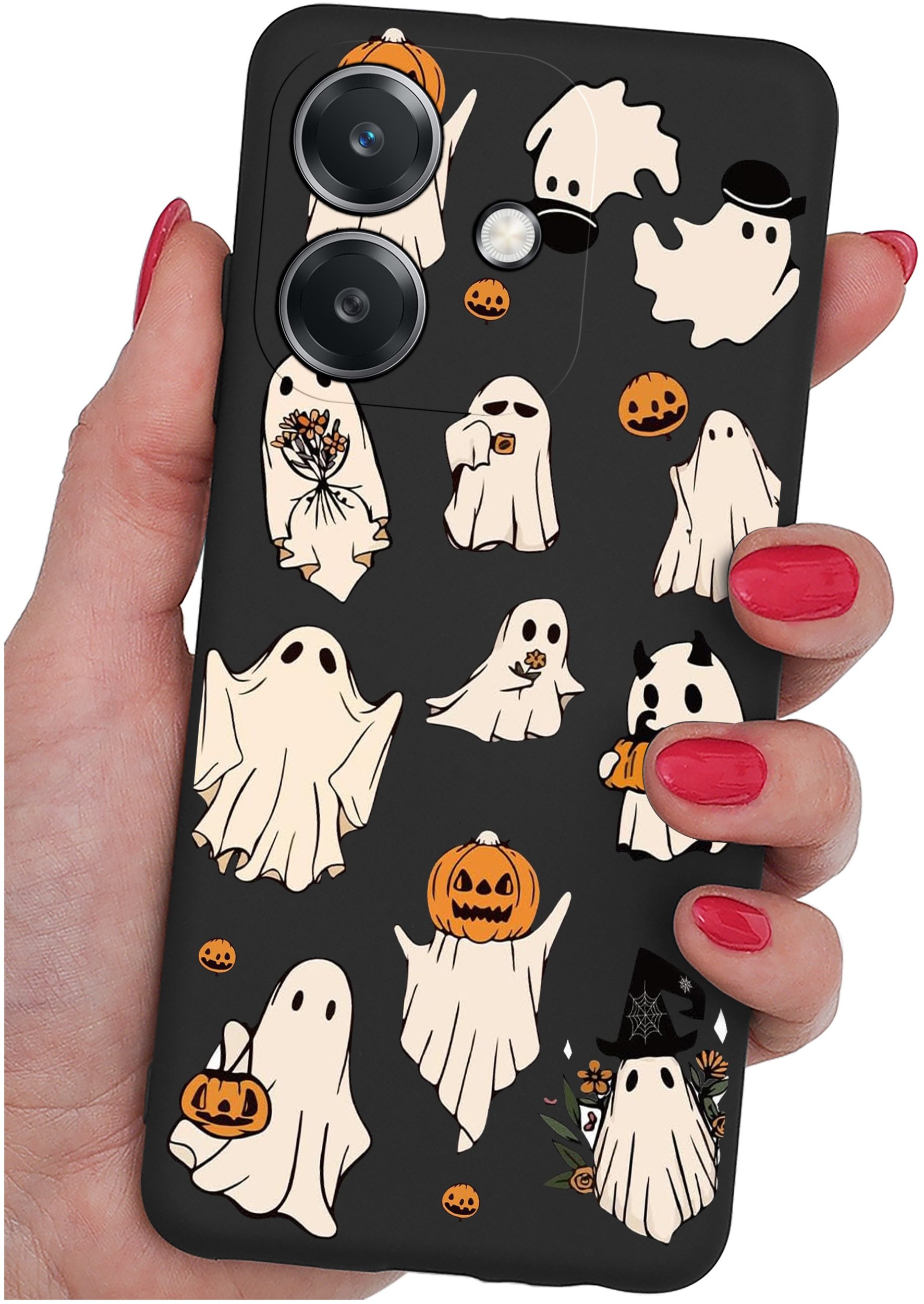 Etui do Oppo A40 | A40M | WZORY | SILIKONOWE MATT SZKŁO 9H