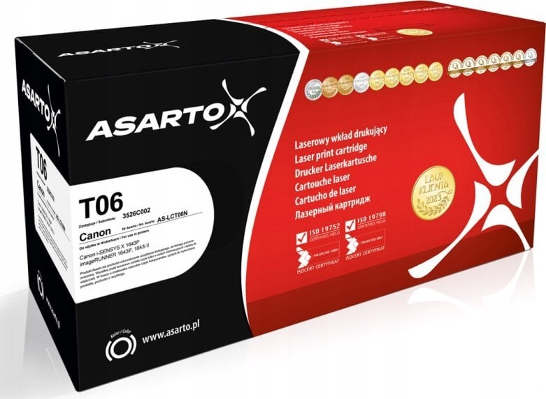 Toner Asarto Toner Asarto do Canon T06 | 3526C002 | 20500 str. | black