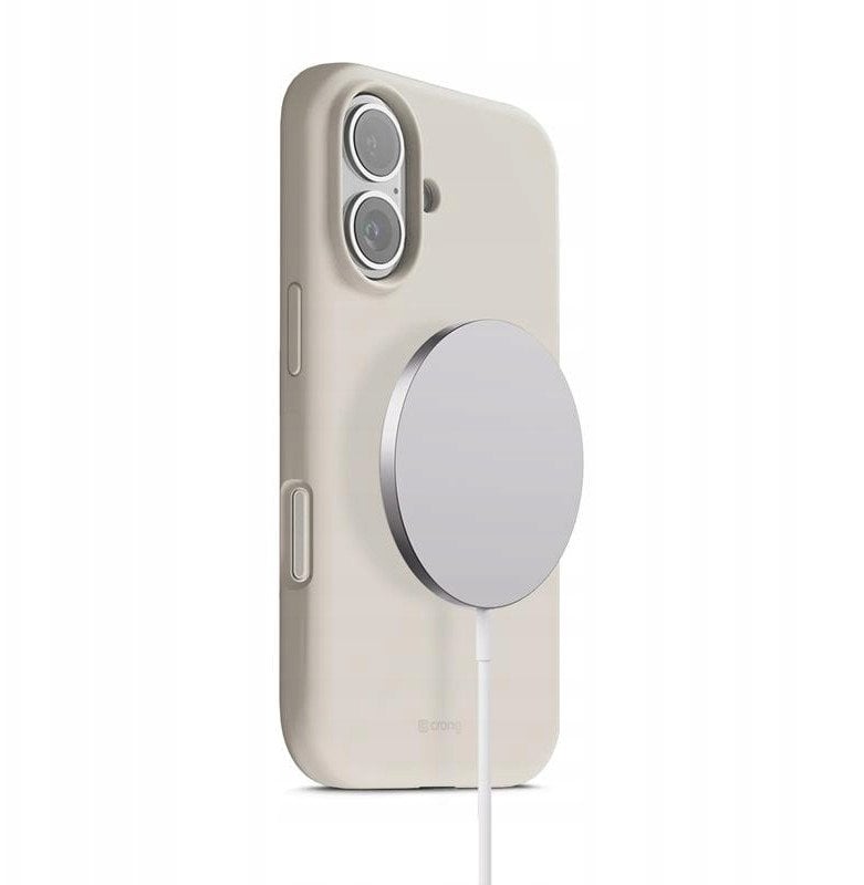 Crong Color Cover Magnetic - Etui MagSafe iPhone 17 (kamienny beż)