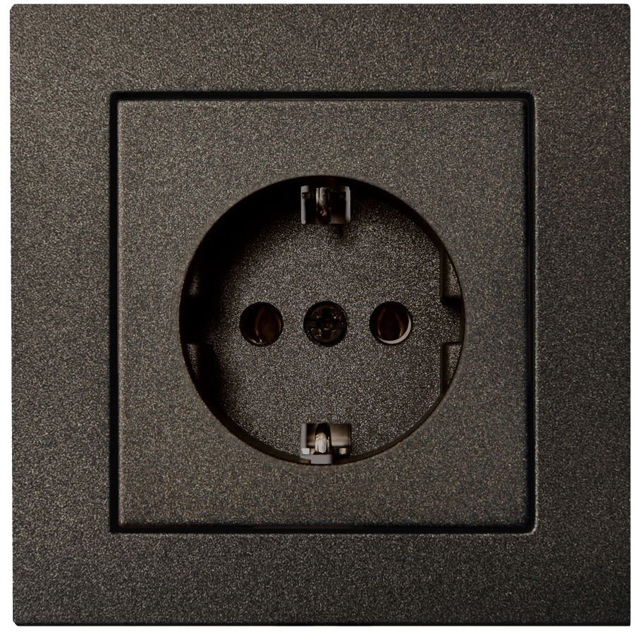 PROTECTED SCH.SOCKET WITH PLUG-IN TERM.
