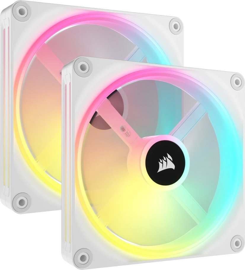 Wentylator Corsair iCUE LINK QX140 RGB Biały 2-pack (CO-9051008-WW)