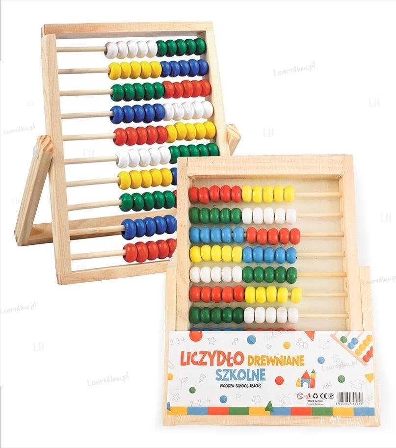 LearnHow Liczydło drewniane 10-rzędowe