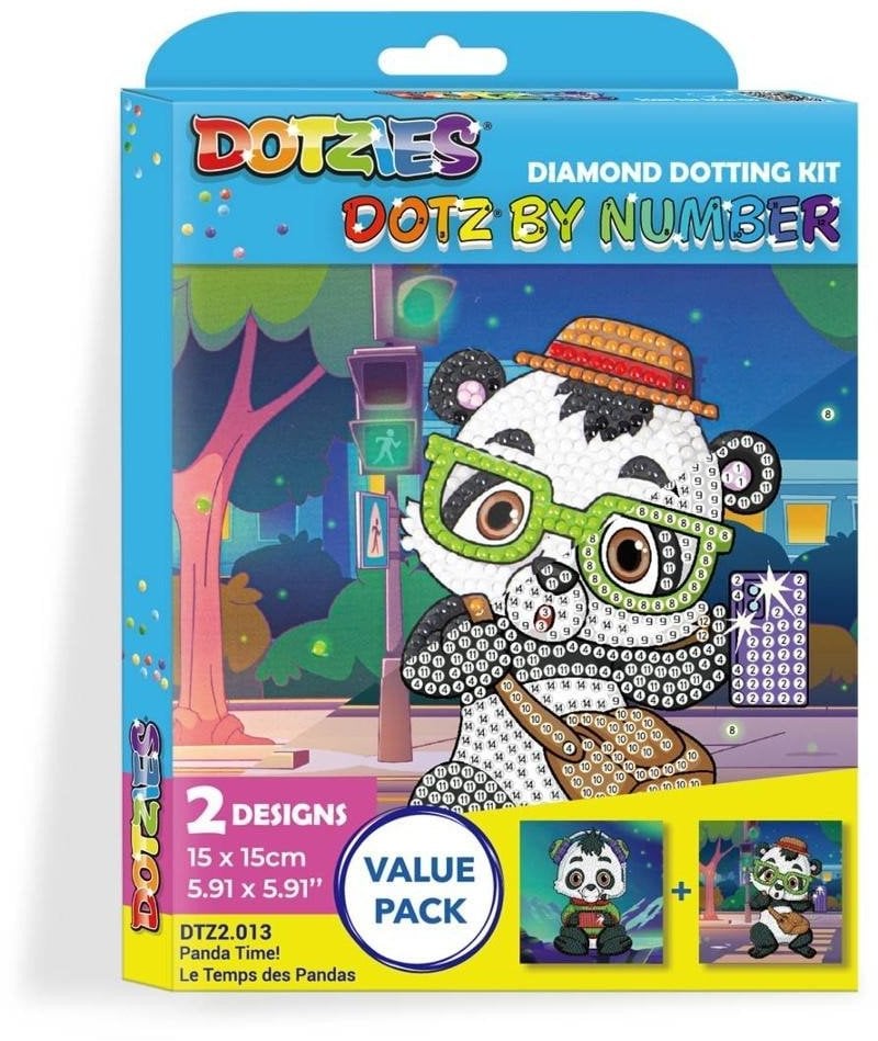 DIAMOND DOTZ DOTZ BY NUMBER PANDA TIME