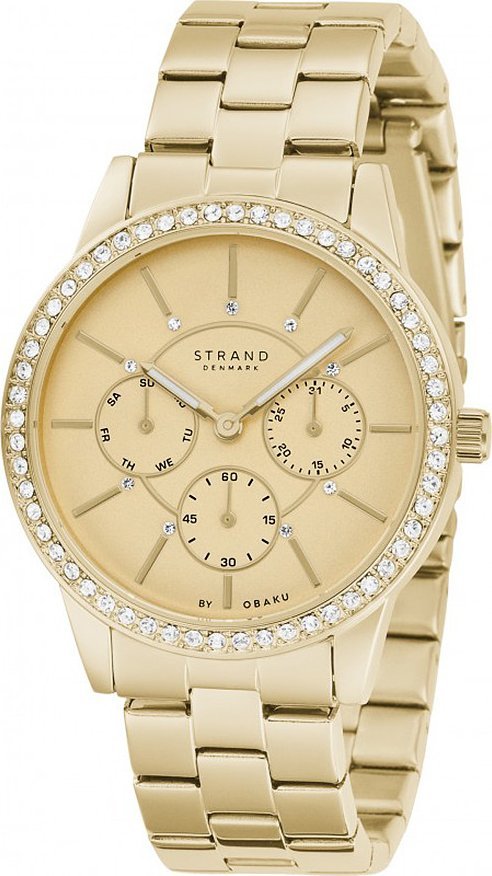 Zegarek Strand Zegarek damski Strand S707LMGGSG CYRKONIE niebieski
