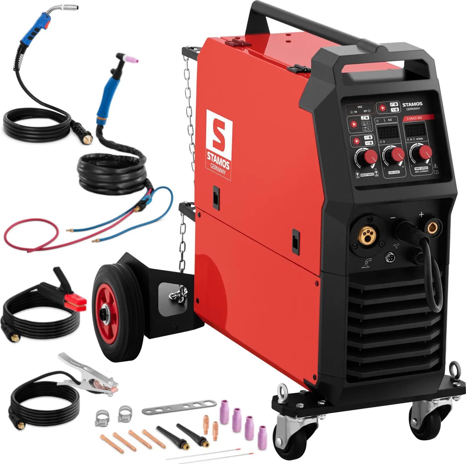 Spawarka wielofunkcyjna MIG/MAG TIG MMA FCAW 300 A 400 V Spawarka wielofunkcyjna MIG/MAG TIG MMA FCAW 300 A 400 V