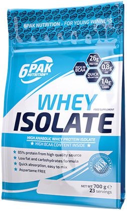 6PAK Nutrition Whey Isolate Salty Caramel 700g