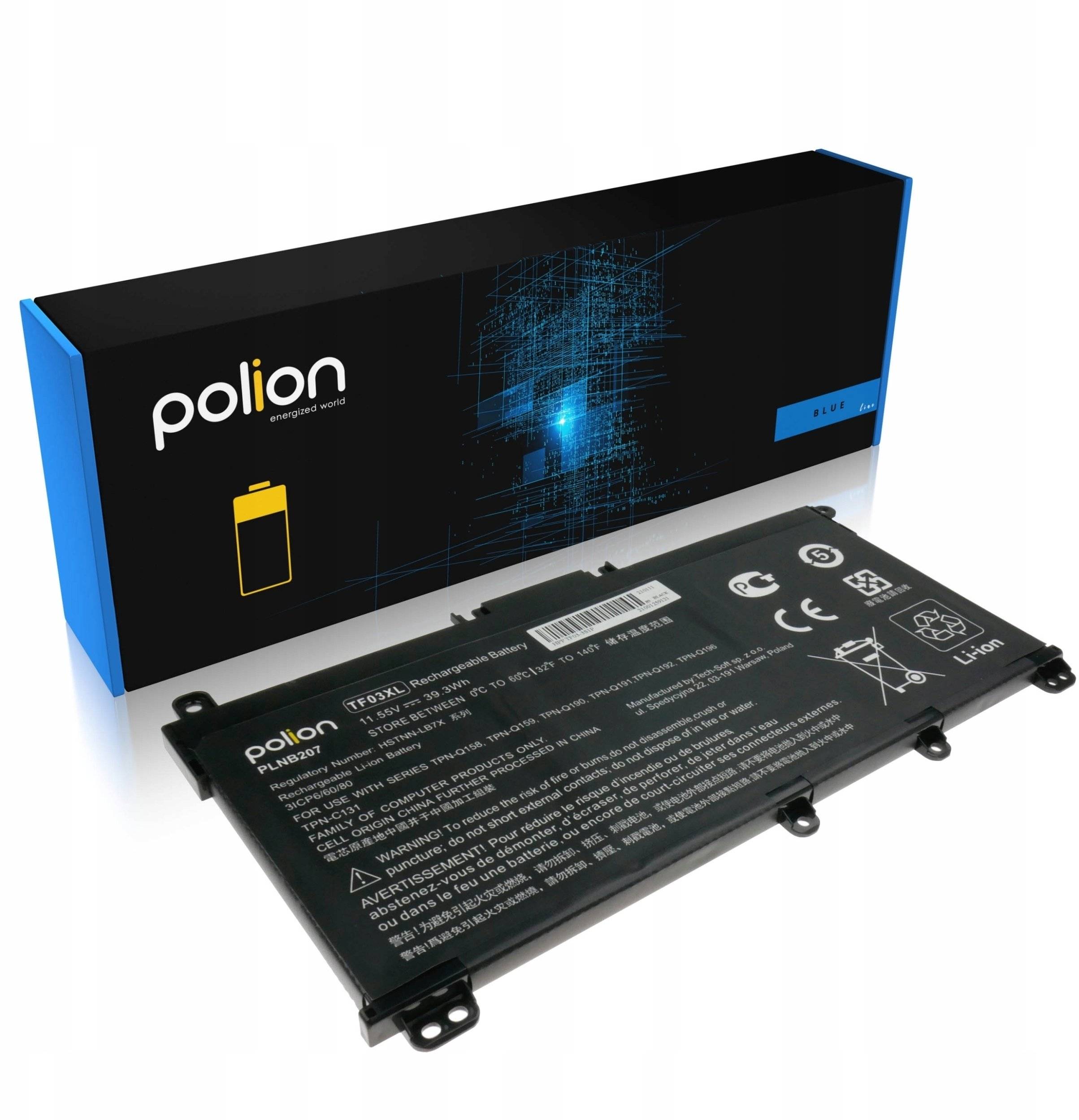 Bateria do laptopa HP TF03XL Pavilion 14-BF 15-CC 17-AR 3400mAh