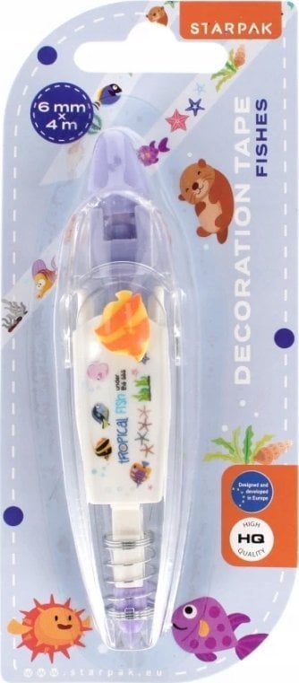 Starpak TASMA DEKOR SPRZYL RYBKI 6MM/4M B/C 12/432 PG