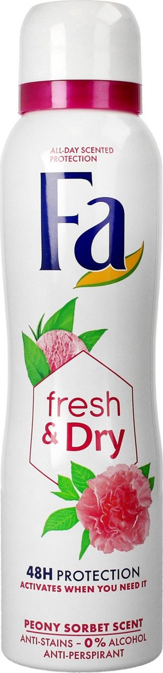 Fa Fa Fresh & Dry 48H Dezodorant spray Peony Sorbet 150 ml