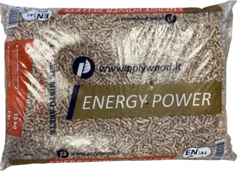 Pelet Drzewny na opał worek 15 kg EN plus A1