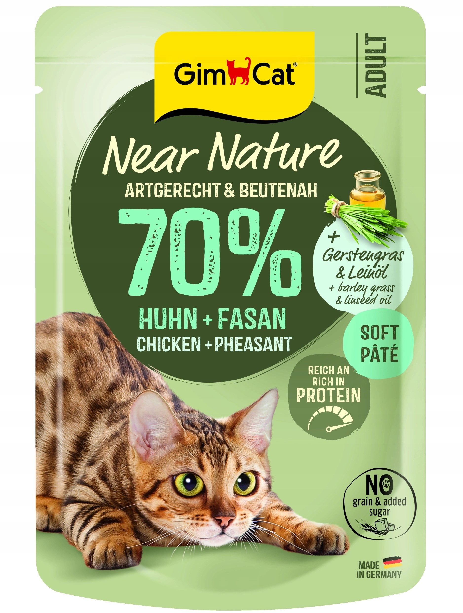 GIMCAT SASZETKA NEAR NATURE KURCZAK/BAŻANT 85g /16