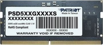 DDR5 SO-DIMM PC5600 Patriot 8GB (1x8) Signature Line