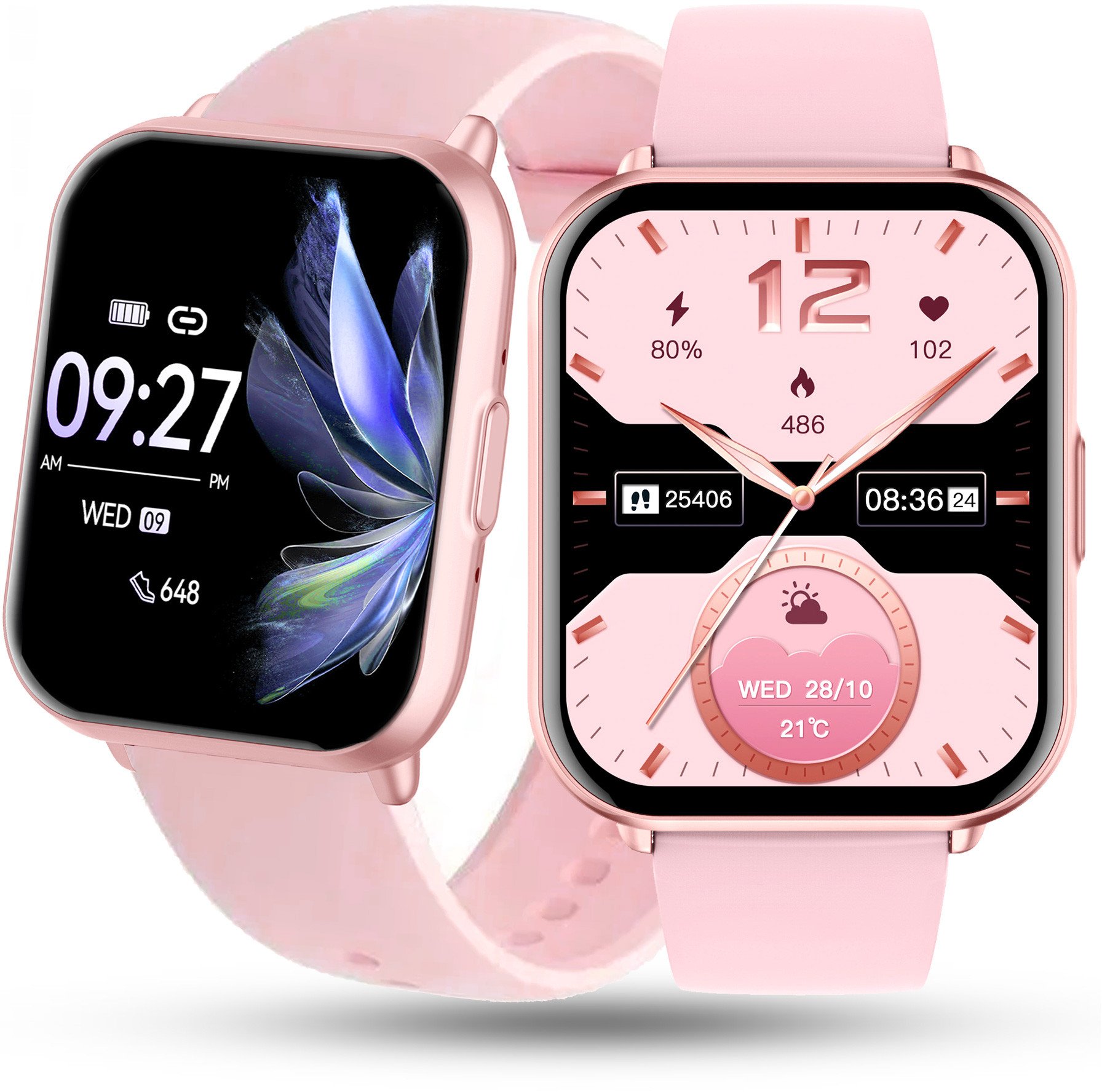 Zegarek Damski SMARTWATCH RUBICON różowy