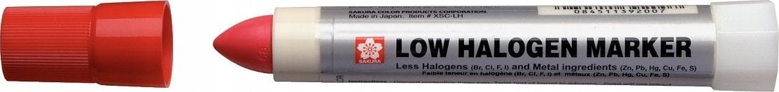 Sakura Marker Solid Low Halogen czerwony, Sakura