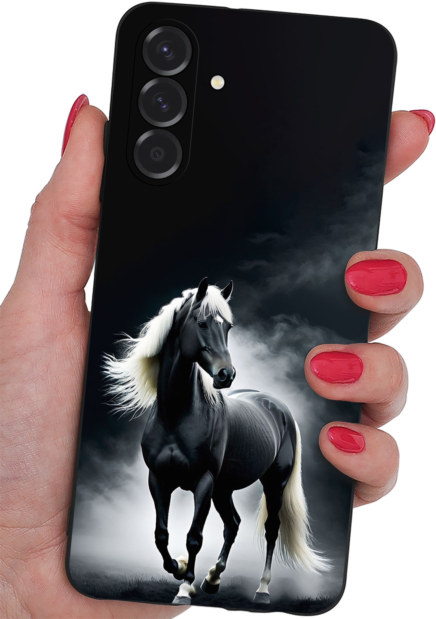 ETUI do Samsung A26 5G | WZORY | SILIKONOWE MATT CASE + SZKŁO 9H