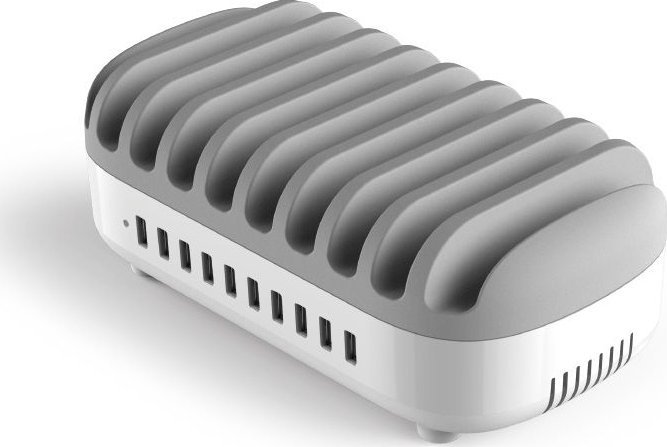 Ładowarka Compulocks c10 Ports USB Charging Dock Station With UK Plug - Ladestation - 120 Watt - 2.4 A - 10 Ausgabeanschlussstellen (USB) - Grossbrita