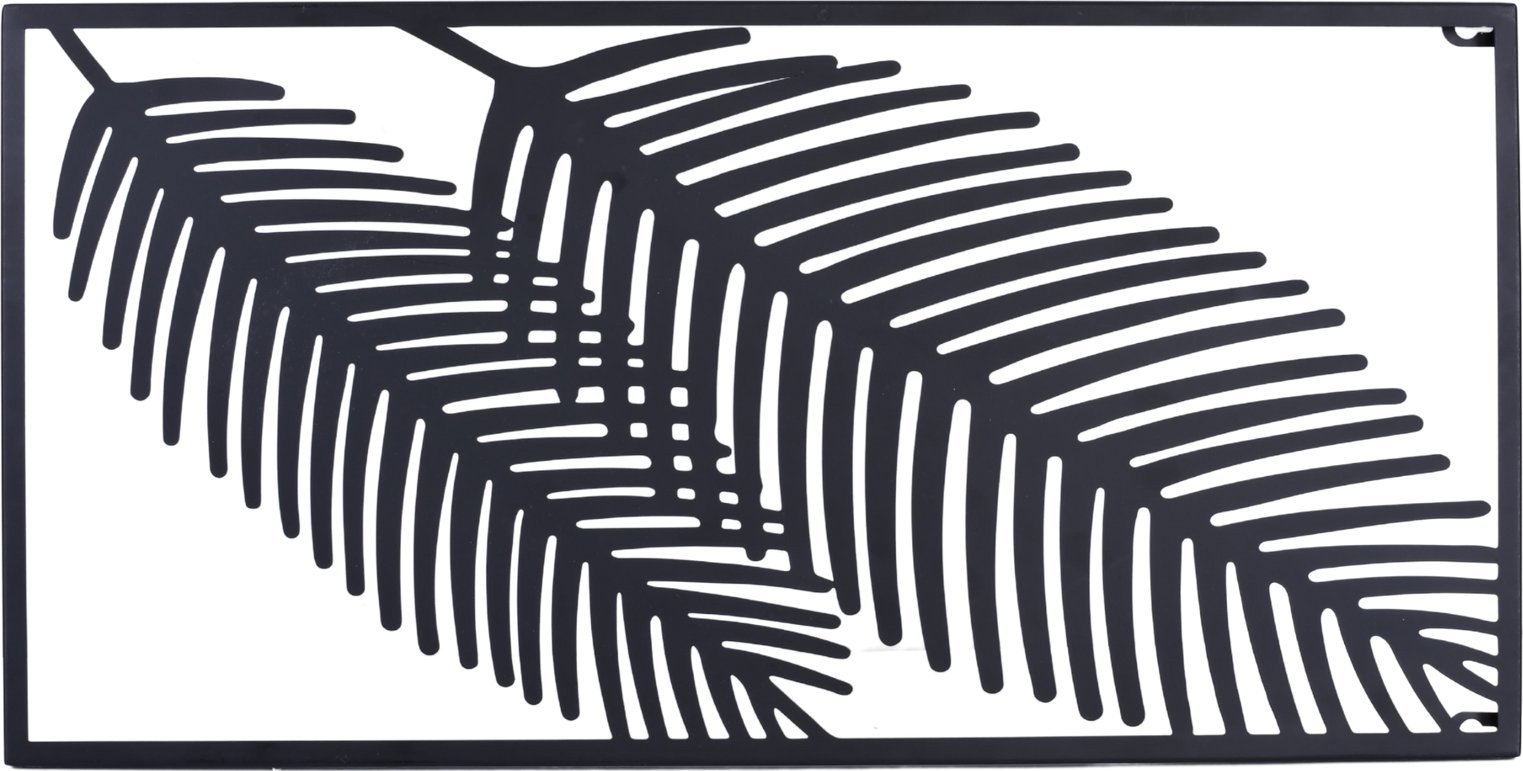 Metalowa dekoracja ścienna Pióra 60 cm