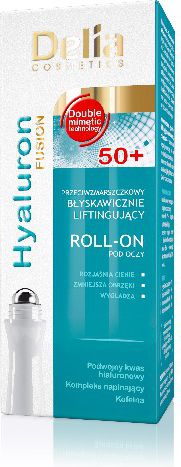 Delia Hyaluron Fusion 50+ Roll-on liftingujący pod oczy 15ml