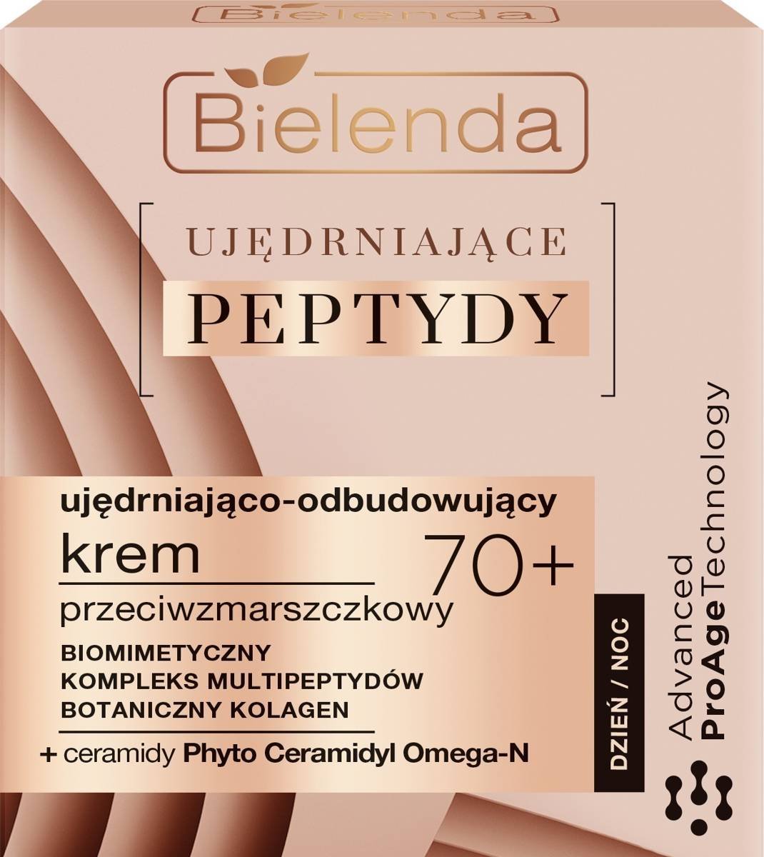 Bielenda Ujędrniające Peptydy 70+ Ujędniająco-Odbudowujący Krem przeciwzmarszczkowy na dzień i noc 50ml