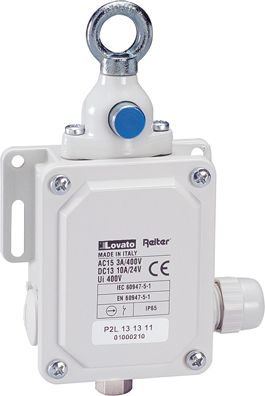 Lovato Electric Wyłącznik cięgnowy /STOP/ 1Z+1R 120N z przyciskiem kasującym (P2L131312)