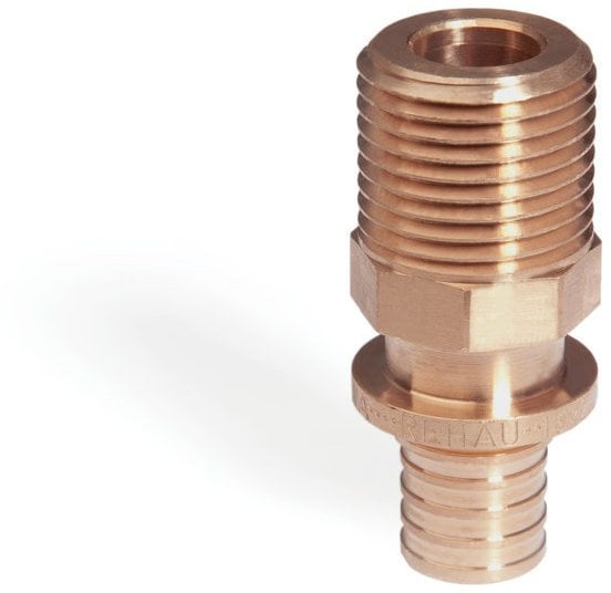 Złączka przejściowa z gwintem zewn. 20 - R 1 RAUTITAN RX brąz bezołowiowy