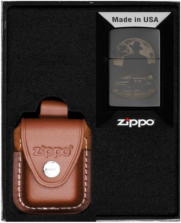 Zestaw ZIPPO Zapalniczka VINTAGE CAR AND MAN DESIGN Prezentowy No2
