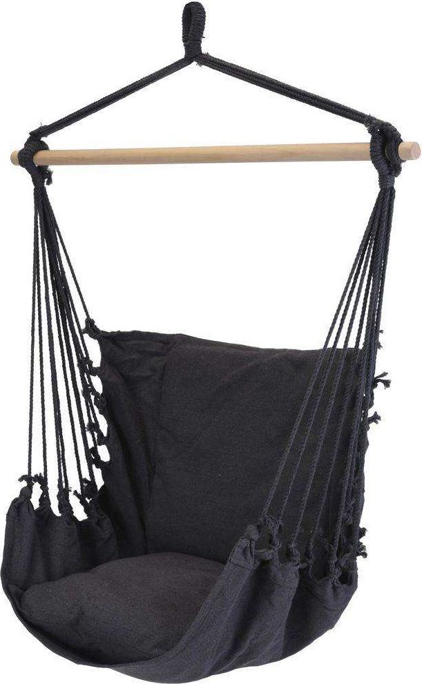 ProGarden Hamak Brazylijski fotel podwieszany huśtawka grafitowy