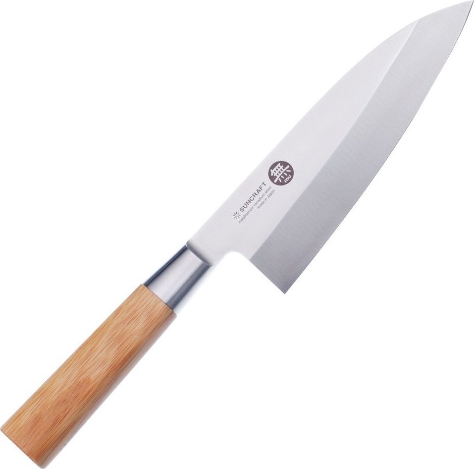 Suncraft Nóż kuchenny Suncraft MU BAMBOO Deba 165 mm [MU-09] uniwersalny