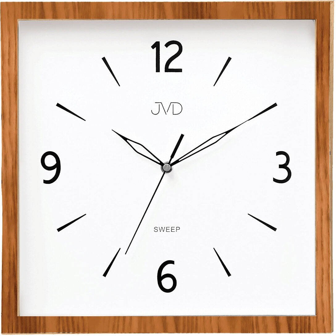 Zegar ścienny JVD NS24020.11 30 cm drewniany cichy .
