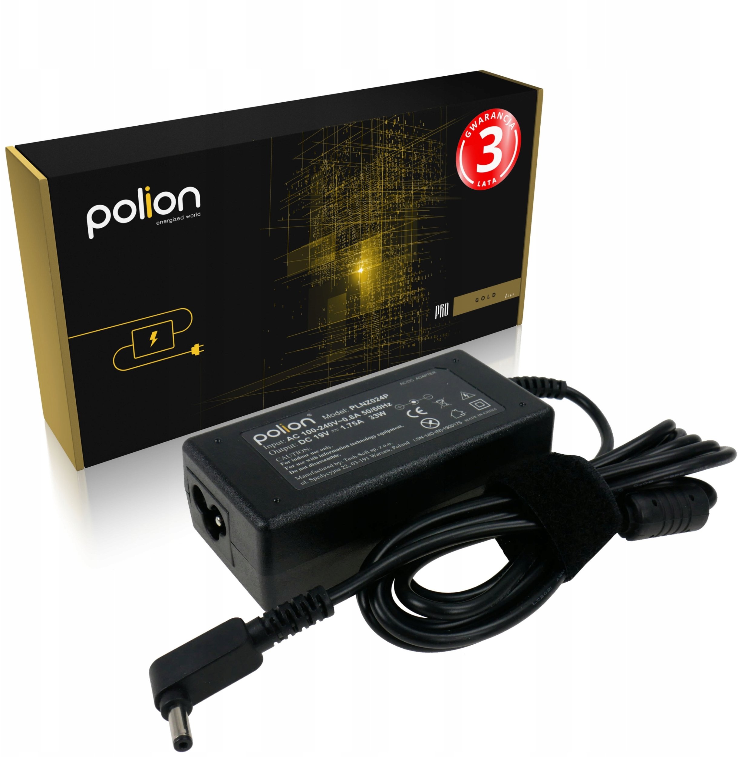 Zasilacz do laptopa ASUS 33W 19V 1,75A wtyk 4,0x1,35mm