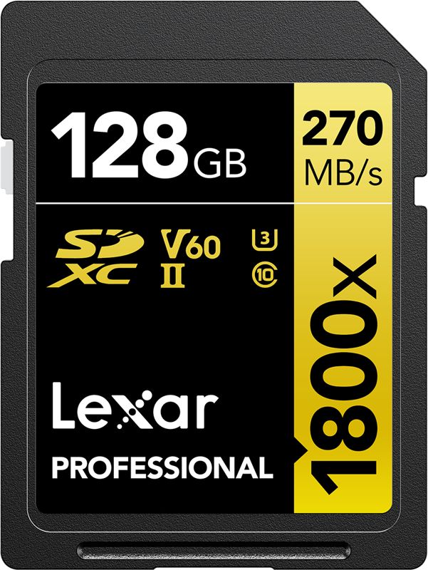 Karta Lexar Professional 1800x SDXC 128 GB Class 10 UHS-II/U3 V60 (LSD1800128G-BNNNG)