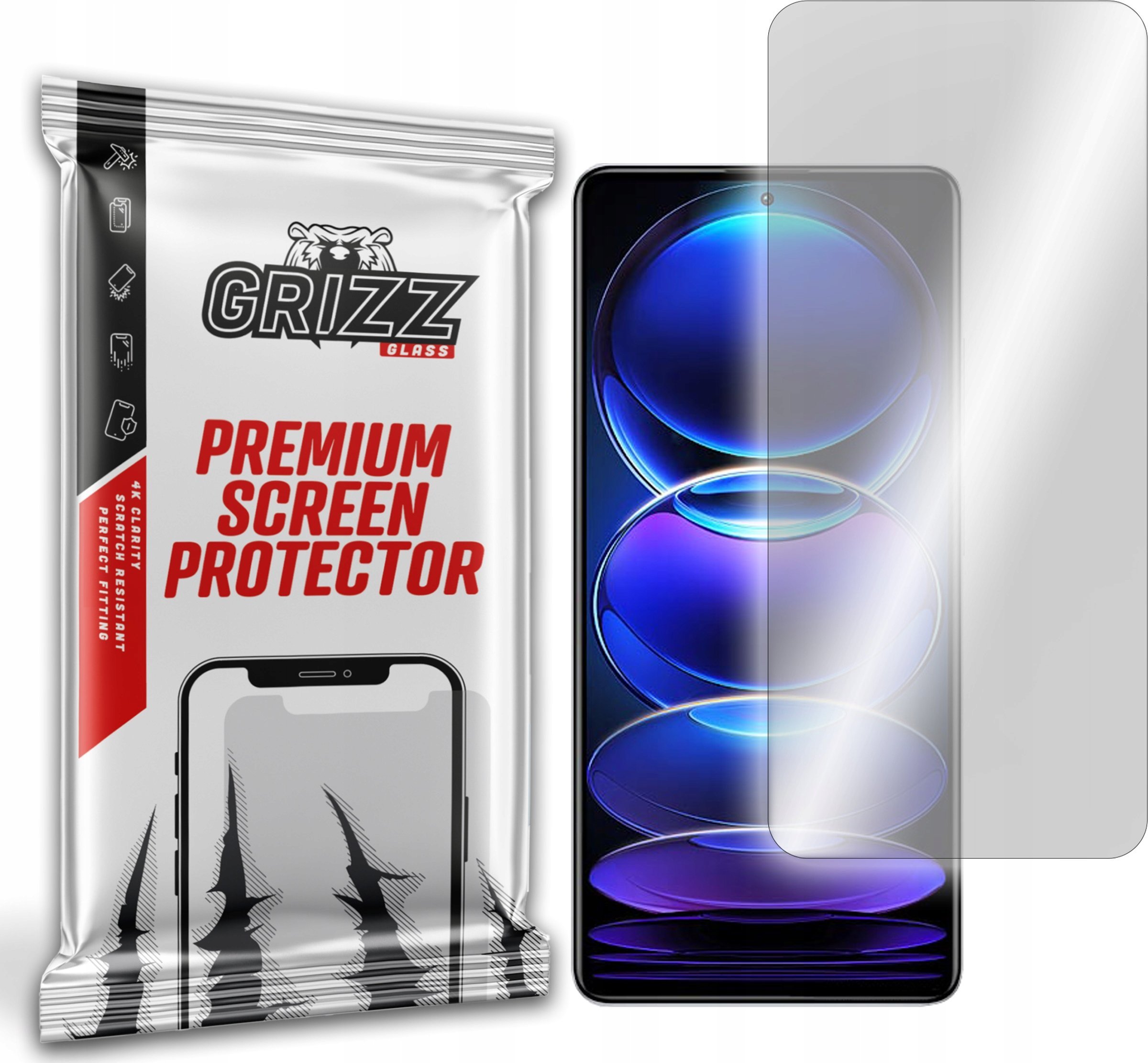 GrizzGlass Szkło hybrydowe Grizz Xiaomi Redmi Note 12 Pro+ Plus