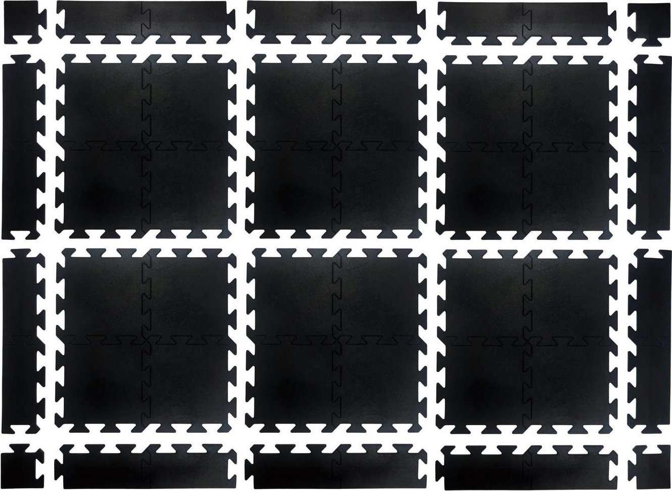 UnderFit Puzzle gumowe UNDERFIT 30 mm 6 m2 + zakończenia