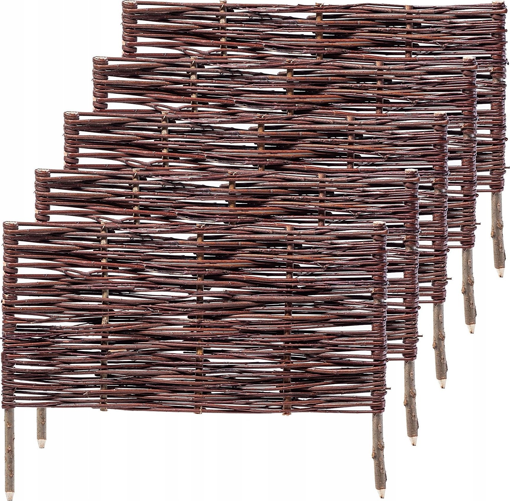 Kadax Palisada Ogrodowa 60x40cm Płotek Wiklinowy 5szt